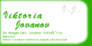 viktoria jovanov business card